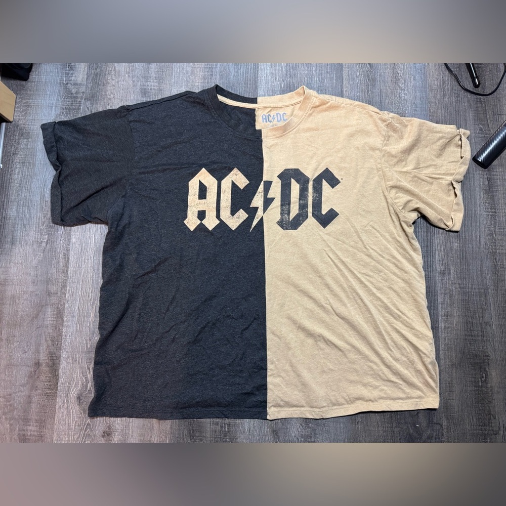 Color block AC/DC T-shirt‎